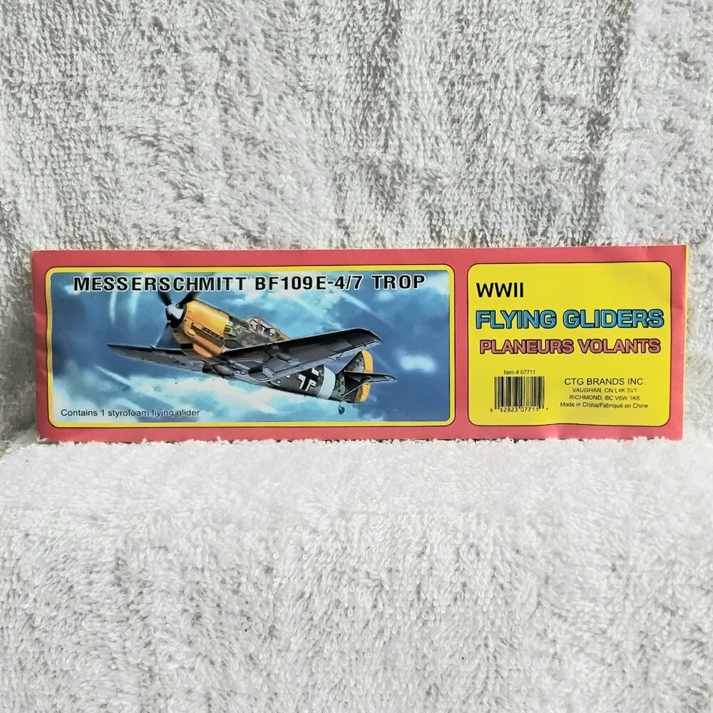 Sealed 5/$20 WWII Flying Messerschmitt BF 109 E-4/7 Glider by CTG Brands Inc.!!